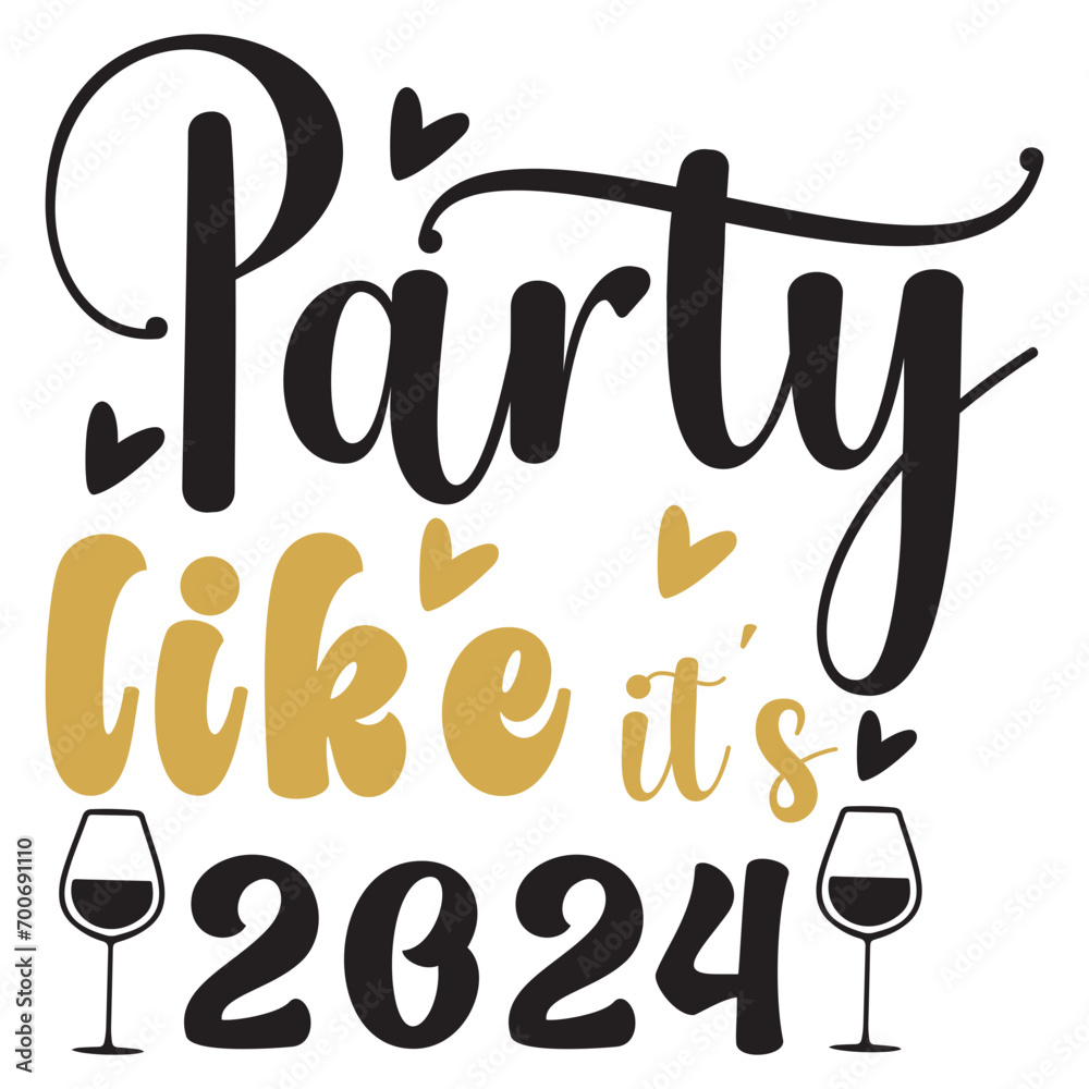 Happy New Year Retro SVG Design Happy New Year Retro SVG Design