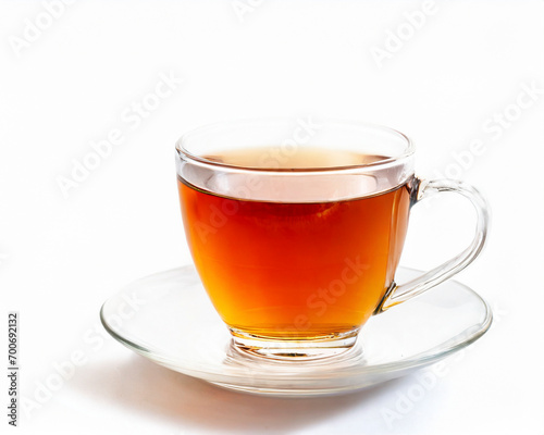 Cup of tea isolated on white background. 