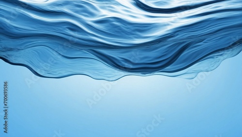 Abstract blue water. Fresh water surface, ocean texture background
