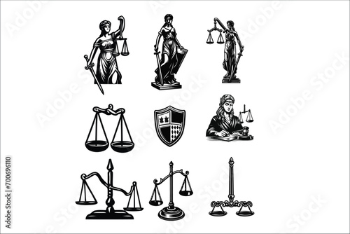 Iconic Justice: Vector Graphics Bundle for Legal Professionals