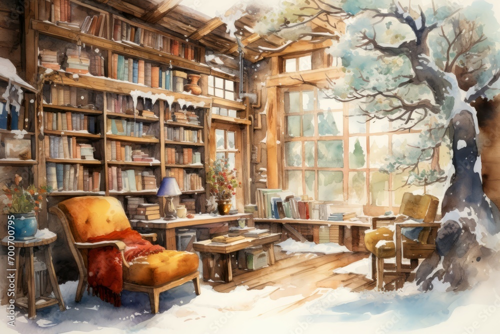 Cozy Winter Reading - Generative AI Cozy Winter Reading - Generative AI