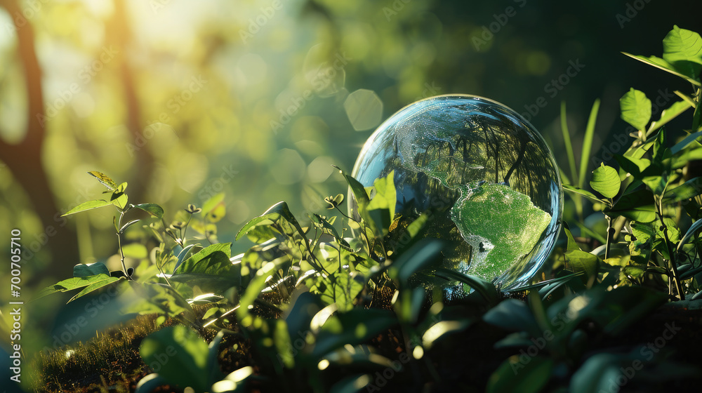 Guardians of Green: A Glass Globe's Pact with Environmental Protection. Generative AI Guardians of Green: A Glass Globe's Pact with Environmental Protection. Generative AI