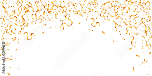 Gold confetti falling celebration, event, birthday, Chinese new year, party background