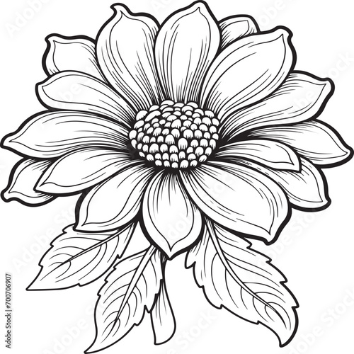 flower coloring page