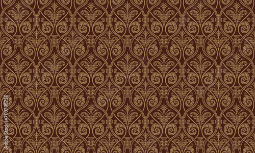 Digital seamless pattern block print batik. Paisley - seamless ethnic pattern. Floral oriental ethnic background. Arabic and indian tribal ornament. Ornamental motives of the paintings of oriental