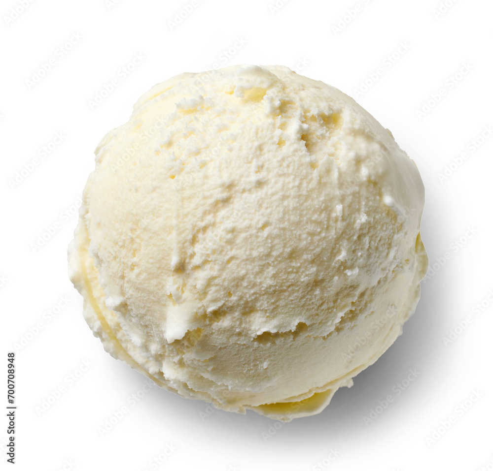 vanilla ice cream scoop