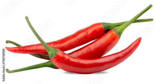 Chili pepper isolated on white background.