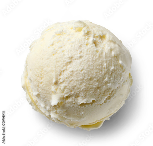 vanilla ice cream scoop photo