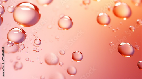 Graceful Pink Abstract Underwater Oil Art with Bubbles and Coral: Serene Beauty of Marine Life in Vibrant Colors