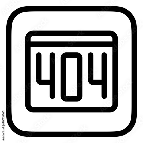Editable 404 error, page not found vector icon. Part of a big icon set family. Perfect for web and app interfaces, presentations, infographics, etc