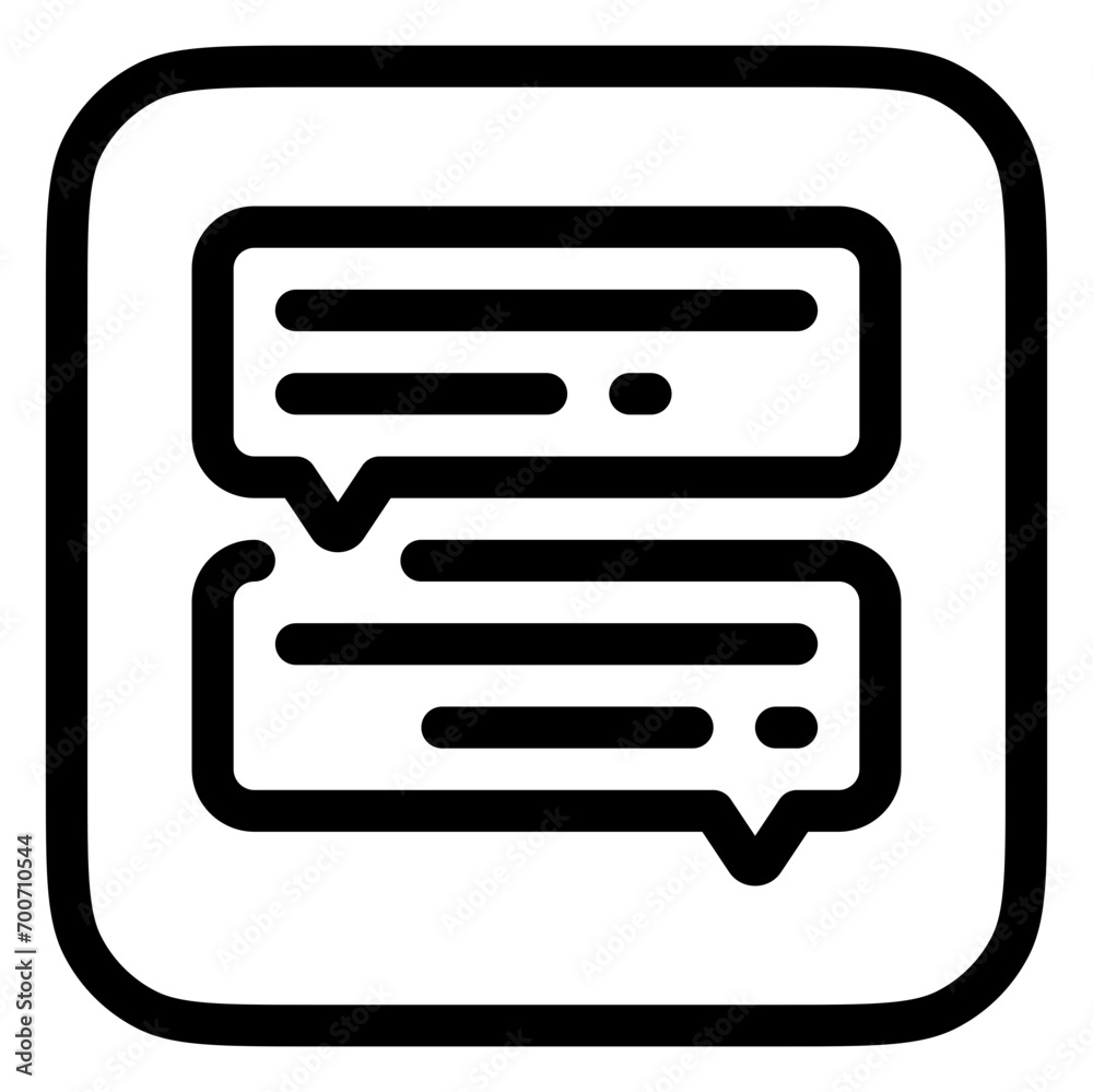 Editable online forum, discussion vector icon. Online learning, course, tutorial. Part of a big icon set family. Perfect for web and app interfaces, presentations, infographics, etc Editable online forum, discussion vector icon. Online learning, course, tutorial. Part of a big icon set family. Perfect for web and app interfaces, presentations, infographics, etc