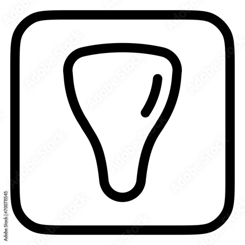 Editable incisor, tooth vector icon. Dentistry, healthcare, medical. Part of a big icon set family. Perfect for web and app interfaces, presentations, infographics, etc