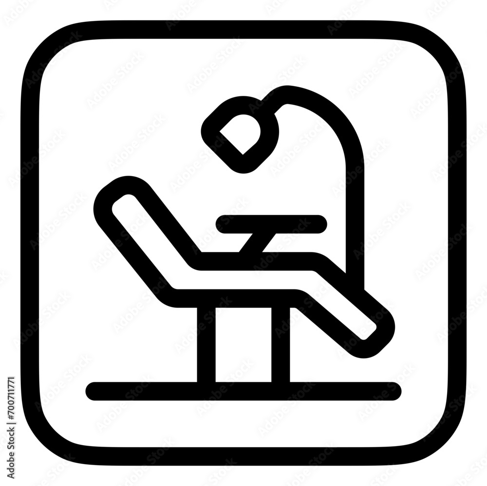 Editable dentist chair vector icon. Dentistry, healthcare, medical. Part of a big icon set family. Perfect for web and app interfaces, presentations, infographics, etc Editable dentist chair vector icon. Dentistry, healthcare, medical. Part of a big icon set family. Perfect for web and app interfaces, presentations, infographics, etc