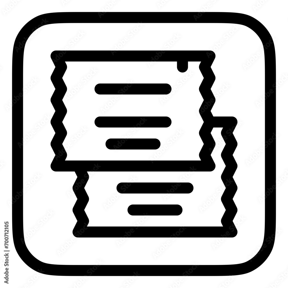 Editable sugar pack vector icon. Cafe, coffee shop, restaurant, drink, beverages. Part of a big