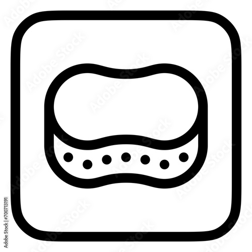 Editable cleaning sponge, scrubber vector icon. Part of a big icon set family. Perfect for web and app interfaces, presentations, infographics, etc