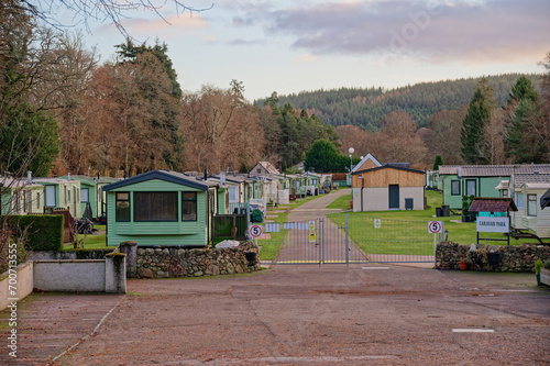 Caravan park at Banchory in Aberdeenshire photo