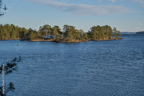Lake Vaettern in Skaraborg in Vaestra Goetaland in Sweden © LightTheurgist