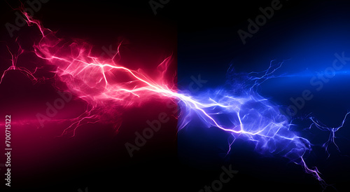 Versus background, VS., Battle concept, Confrontation blue and red