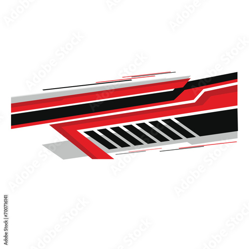 vector car livery decal design for car body wrap. racing car decals
