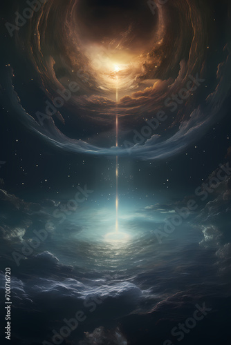 The Beginning - Genesis - God Created the Earth - Digital Art