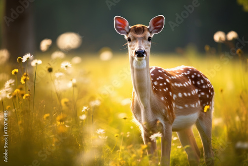 Deer (Dama dama) on a meadow