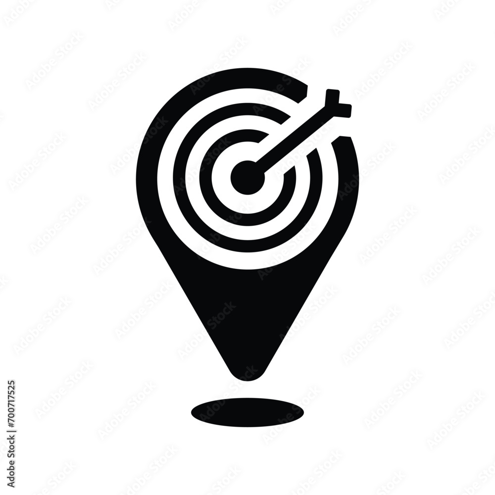 Target location, map, pin icon , Perfect use for print media, web
