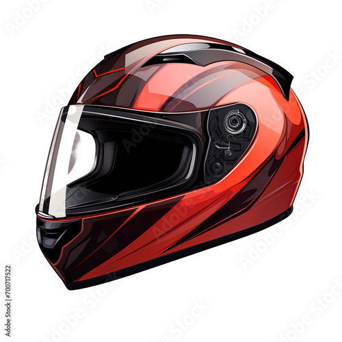Helmet motorcycle safety protection isolated on transparent background