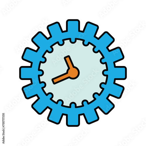 Time maintenance, clock, management icon , Perfect use for print media, web, stock images, commercial use.