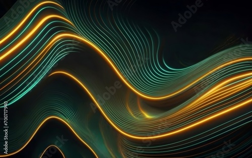 A captivating image featuring 3D abstract neon waves, creating a futuristic and vibrant design, perfect for contemporary digital art and modern aesthetics.