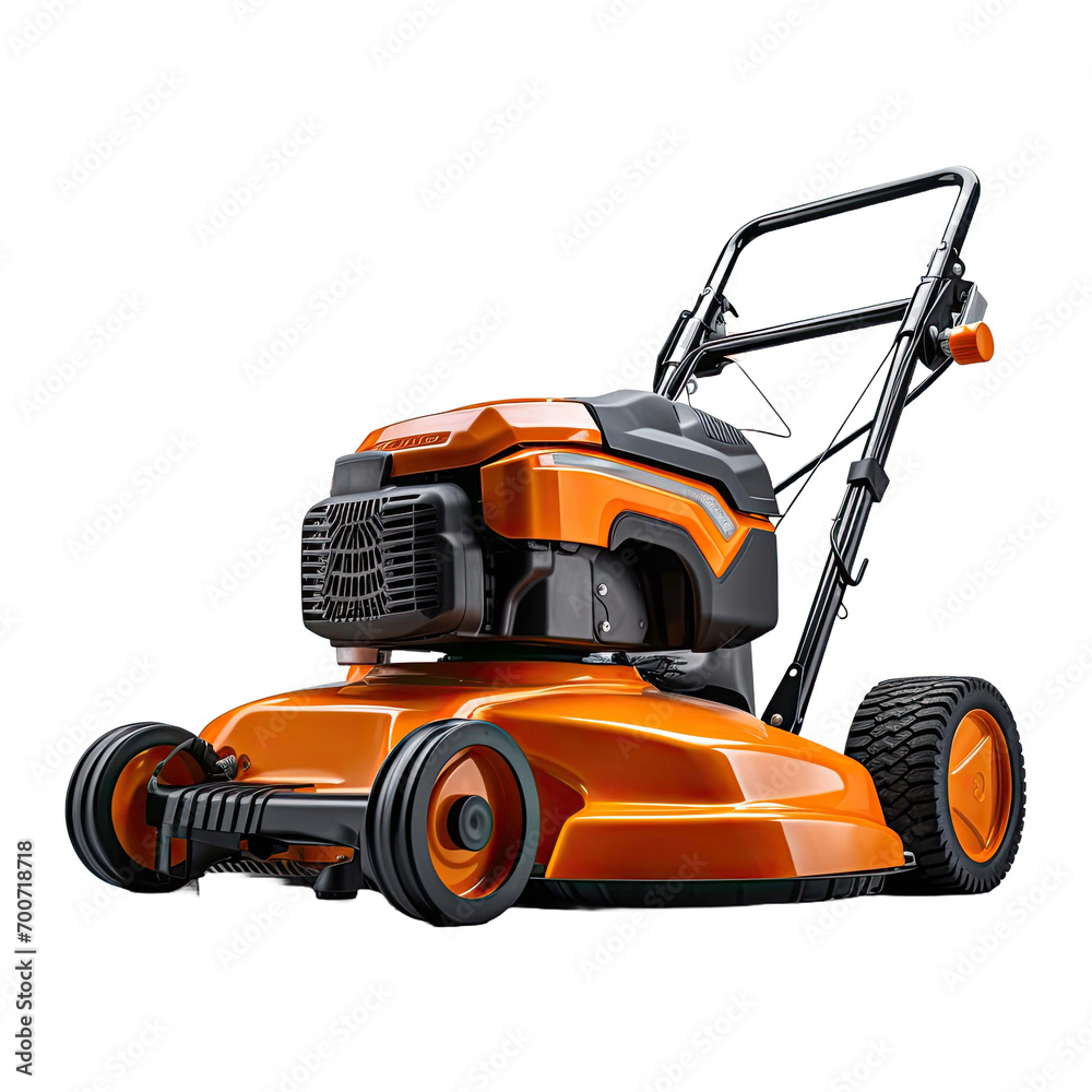 Fototapeta premium Lawn Mower isolated on transparent background