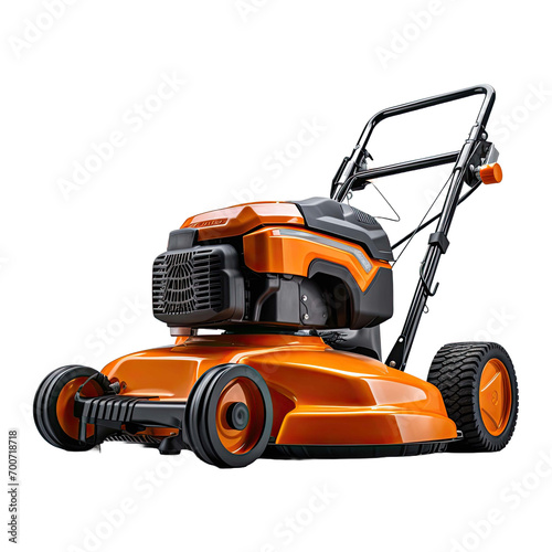 Lawn Mower isolated on transparent background photo