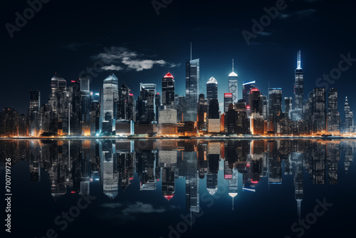 city skyline photo