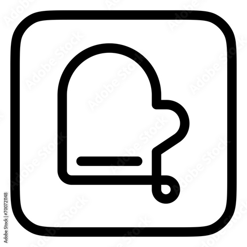 Editable oven mitten vector icon. Part of a big icon set family. Perfect for web and app interfaces, presentations, infographics, etc