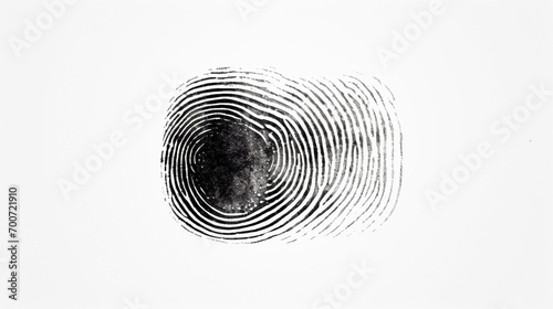 fingerprint on white background isolated 