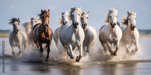 Galopping horses