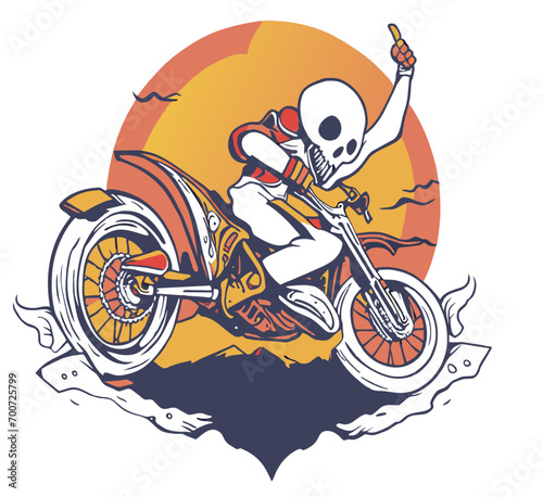 ghost riding motorcycle