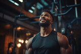 Healthy Lifestyle: African American Male Exercising