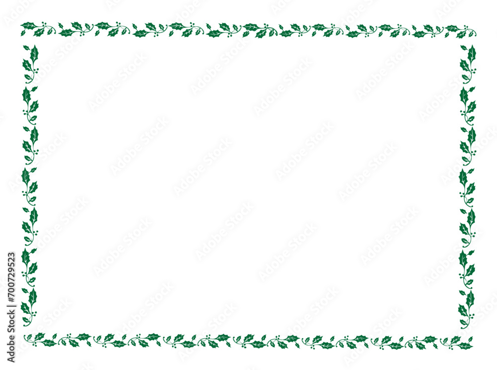Vector green frame with leaves, vector floral leaves for text and picture Vector green frame with leaves, vector floral leaves for text and picture