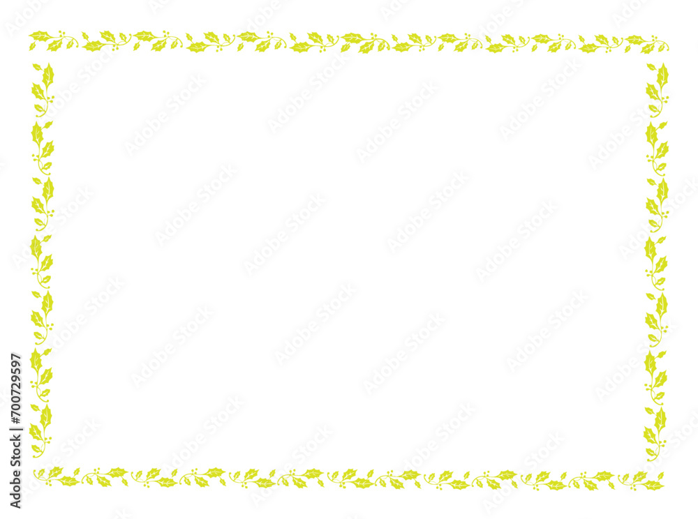Vector golden frame with leaves, vector floral leaves for text and picture Vector golden frame with leaves, vector floral leaves for text and picture
