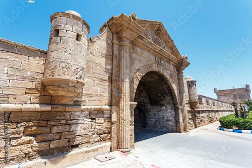 Bab El Marsa gate or Porte Marina of Essouira, Morocco, North Africa photo