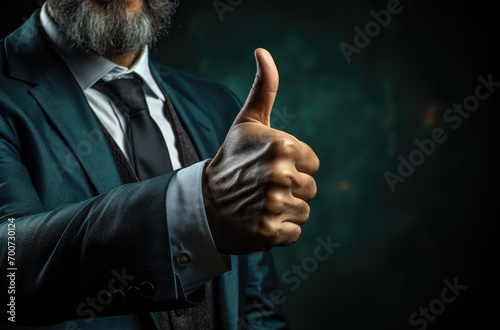 One thumbs up 