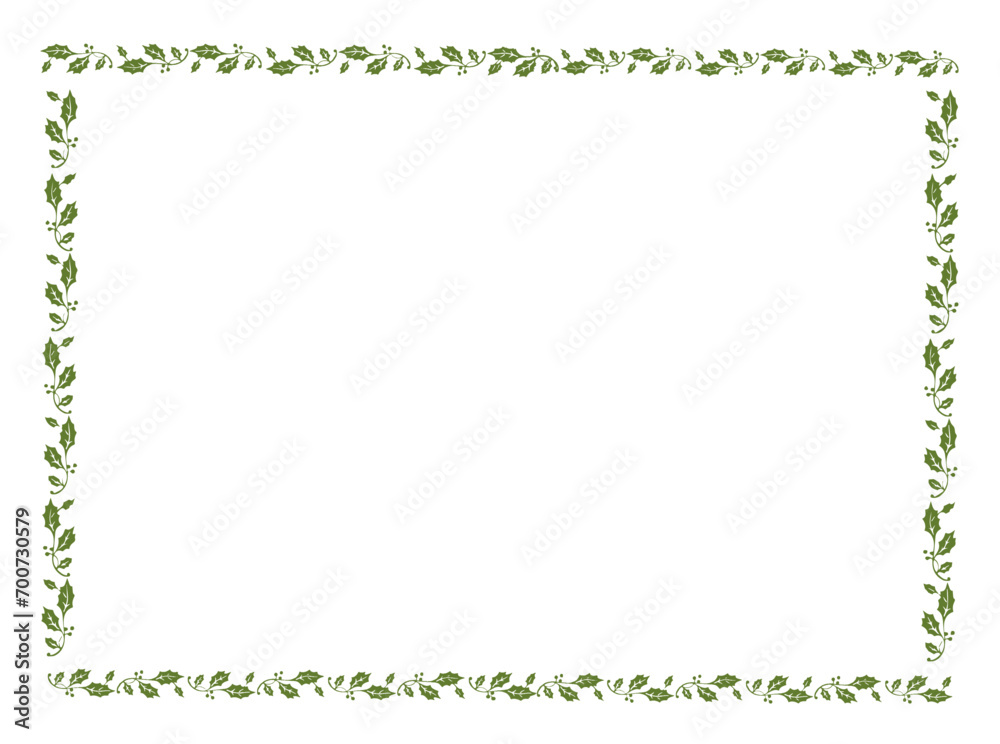 Vector frame with leaves, vector floral leaves for text and picture Vector frame with leaves, vector floral leaves for text and picture