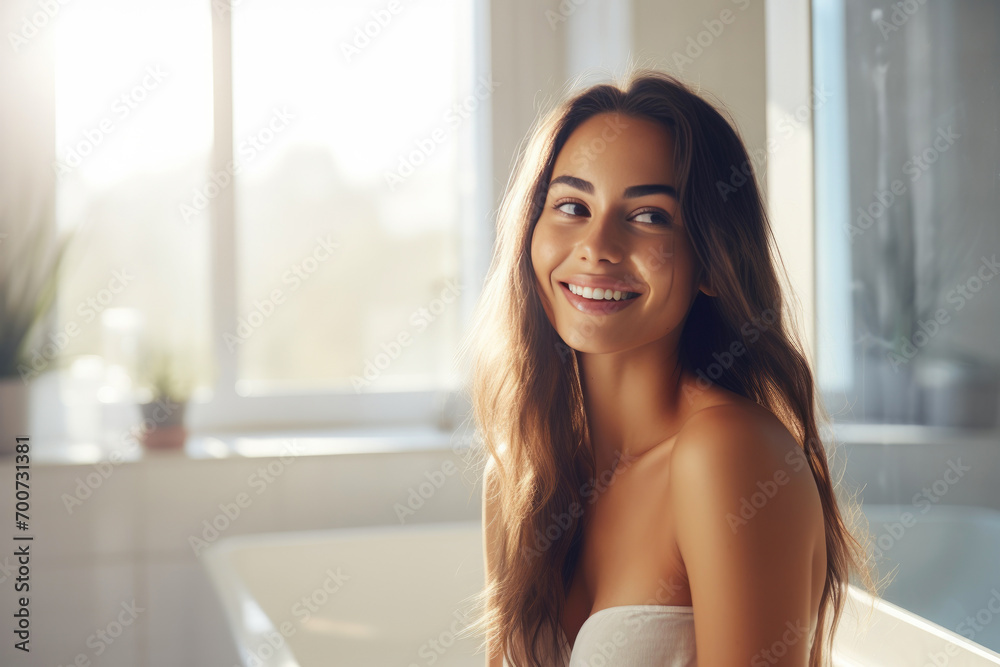 Mirror Magic: Millennial Woman's Joyful Self-Appreciation Mirror Magic: Millennial Woman's Joyful Self-Appreciation