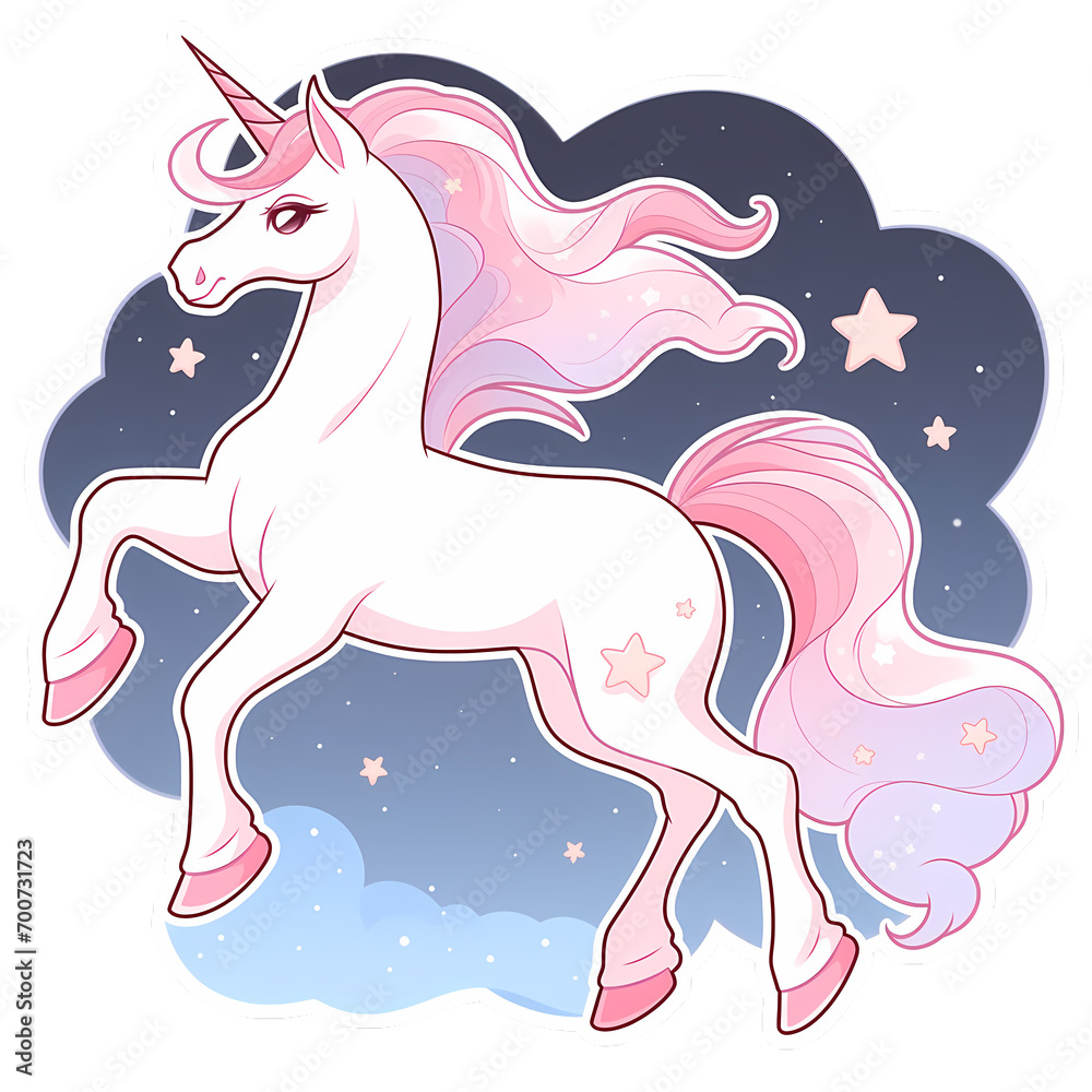 Cute magic unicorn.
