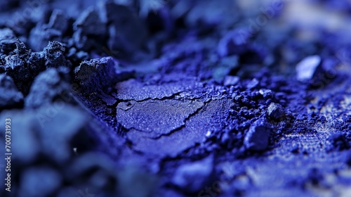 Macro Photo of Ultramarine Blue with a Hint of Purple Paint, blue and purple background, wallpaper