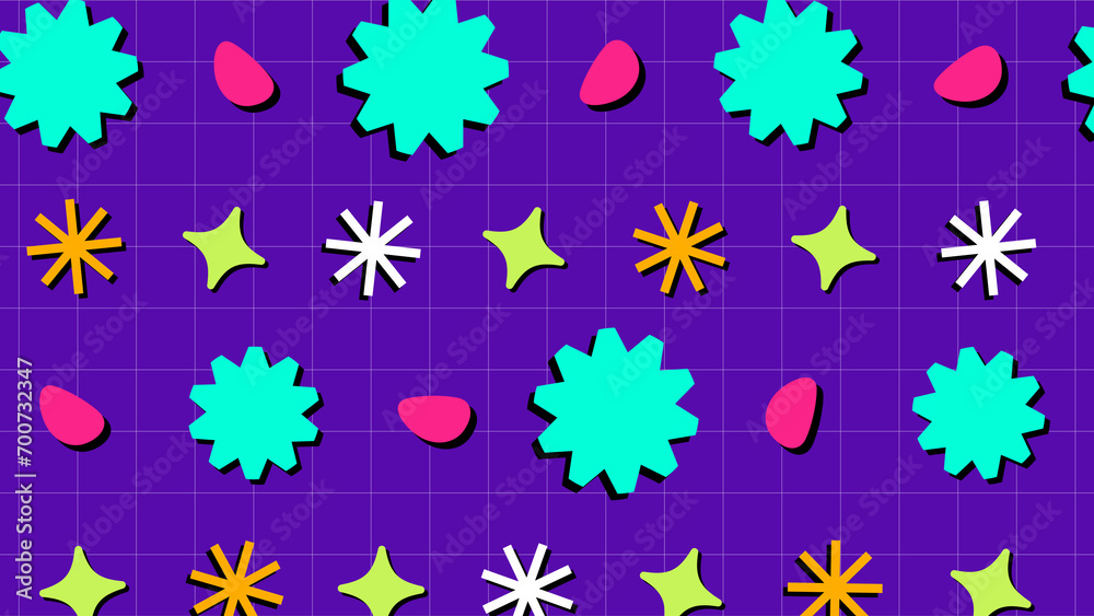 Seamless Background With Colorful Flowers Seamless Background With Colorful Flowers