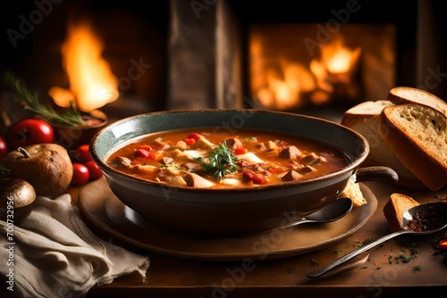 soup in a pot