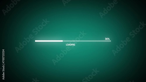 loading bar spinning load wheel.abstract beautiful loading icon , processing ,downloading , glowing ,colorful animation . photo