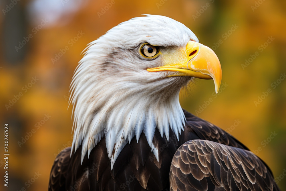 portrait of a eagle on a branch portrait of a eagle on a branch