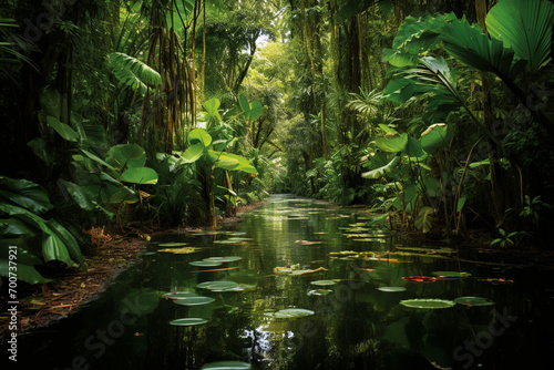 The Amazon Rainforest  Brazil  lush greenery - Travel to forests  mysterious biodiversity